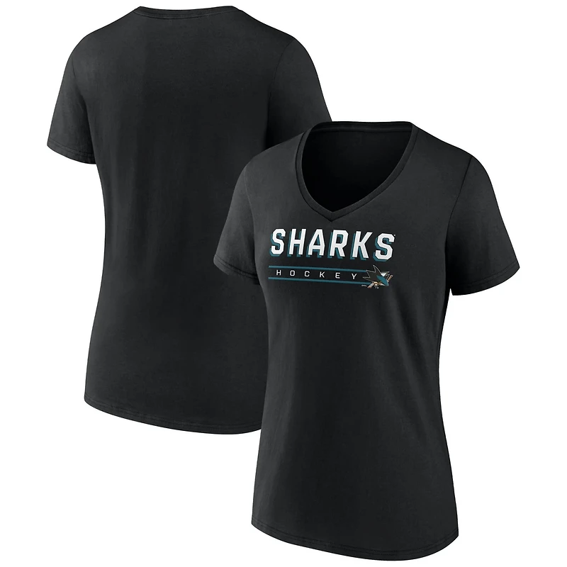 Fanatics San Jose Sharks V-Neck T-Shirt