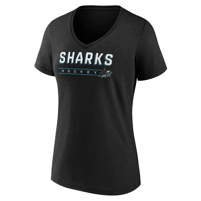 Fanatics San Jose Sharks V-Neck T-Shirt
