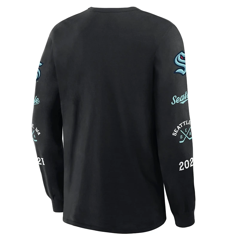 Fanatics Seattle Kraken Boxed Legacy Long Sleeve T-Shirt