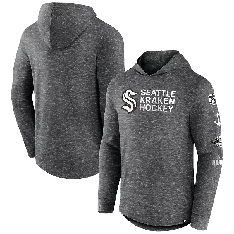 Fanatics Seattle Kraken Stacked Long Sleeve Hoodie T-Shirt