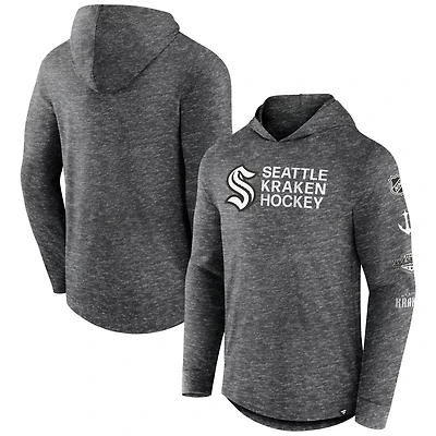 Fanatics Seattle Kraken Stacked Long Sleeve Hoodie T-Shirt
