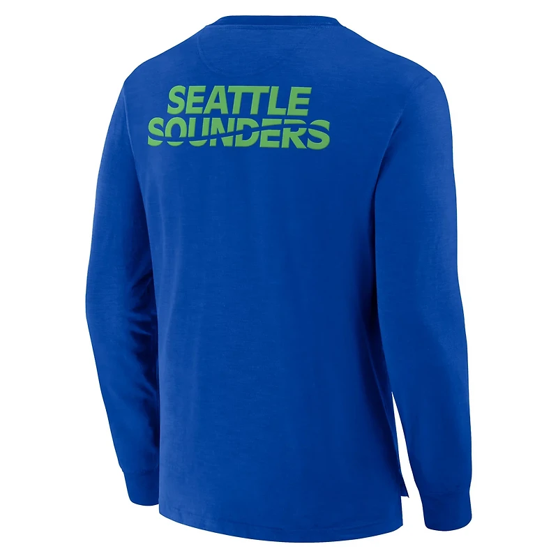Fanatics Seattle Sounders FC Lob Attempt Stadium Slub Long Sleeve T-Shirt