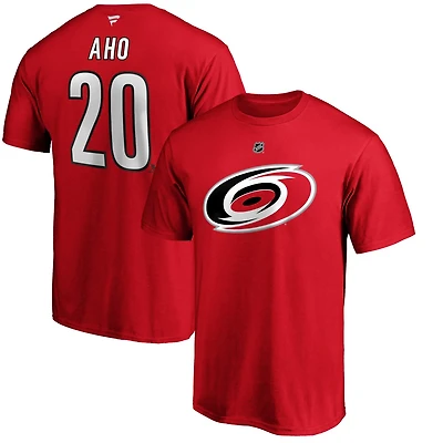 Fanatics Sebastian Aho Carolina Hurricanes Team Authentic Stack Name  Number T-Shirt