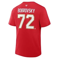 Fanatics Sergei Bobrovsky Florida Panthers Authentic Stack Name  Number T-Shirt