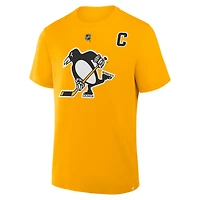 Fanatics Sidney Crosby Pittsburgh Penguins Authentic Stack Name  Number T-Shirt