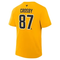 Fanatics Sidney Crosby Pittsburgh Penguins Authentic Stack Name  Number T-Shirt