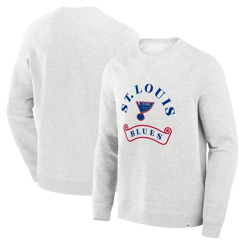Fanatics St Louis Blues Banner Fleece Raglan Pullover Sweatshirt