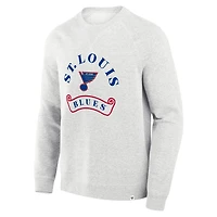 Fanatics St Louis Blues Banner Fleece Raglan Pullover Sweatshirt