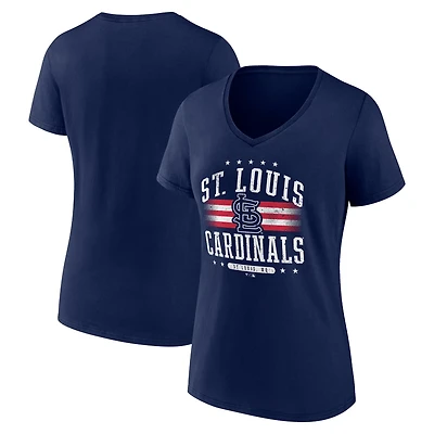 Fanatics St Louis Cardinals Americana V-Neck T-Shirt