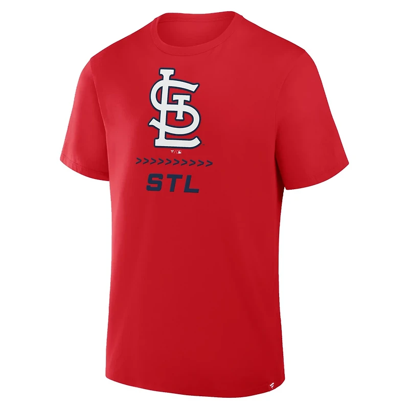 Fanatics St Louis Cardinals Clubhouse Legacy Side Swipe T-Shirt