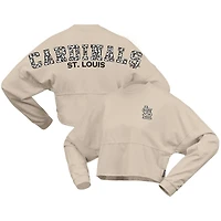 Fanatics St Louis Cardinals Long Sleeve Cropped Jersey T-Shirt