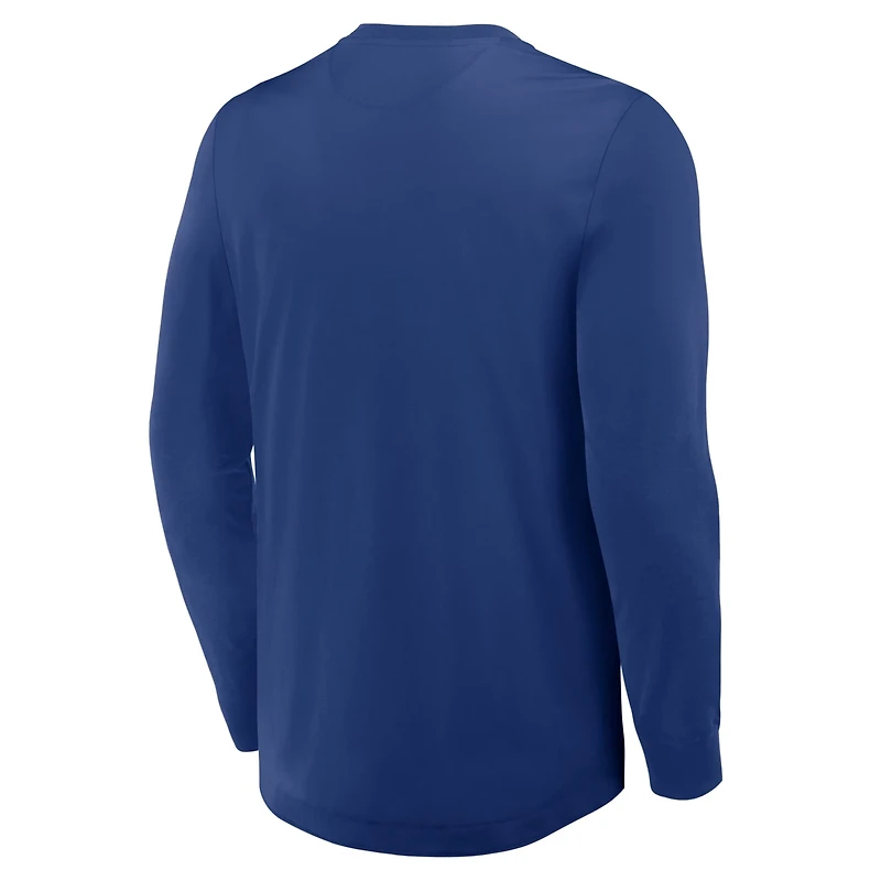 Fanatics Tampa Bay Lightning Adrenaline Push Long Sleeve Henley Shirt