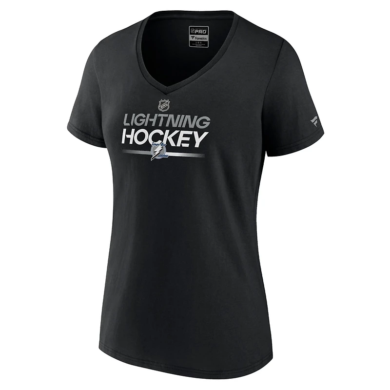 Fanatics Tampa Bay Lightning Alternate Wordmark V-Neck T-Shirt