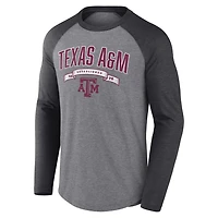 Fanatics Texas AM Aggies Banner Year Tri-Blend Raglan Long Sleeve T-Shirt