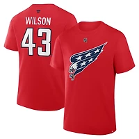Fanatics Tom Wilson Washington Capitals Authentic Stack Name  Number T-Shirt