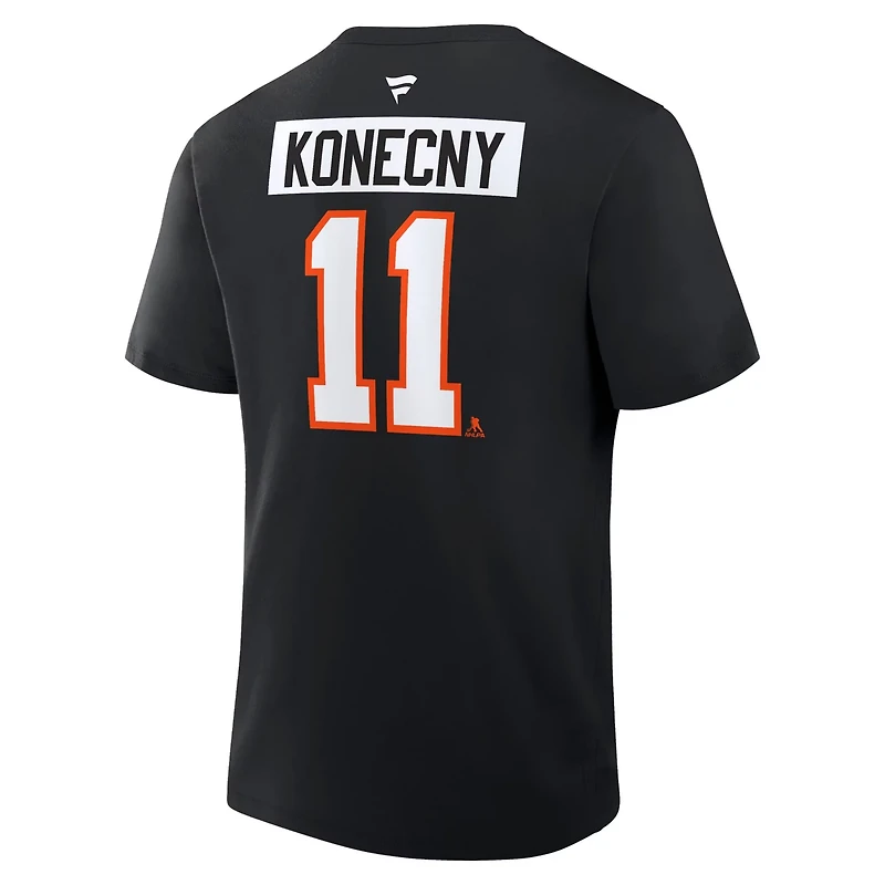 Fanatics Travis Konecny Philadelphia Flyers Authentic Stack Name Number T-Shirt