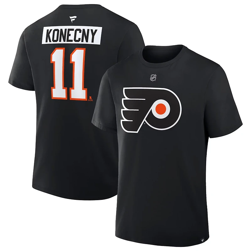 Fanatics Travis Konecny Philadelphia Flyers Authentic Stack Name Number T-Shirt