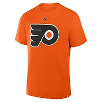 Fanatics Trevor Zegras Philadelphia Flyers Authentic Stack Name  Number T-Shirt