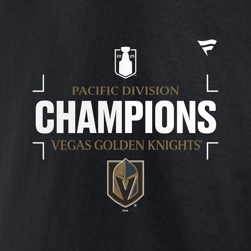 Fanatics Vegas Golden Knights 2025 Pacific Division Champions T-Shirt