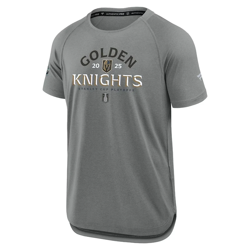 Fanatics Vegas Golden Knights 2025 Stanley Cup Playoffs Authentic Pro Rink Performance T-Shirt