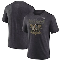 Fanatics Vegas Golden Knights 2025 Stanley Cup Playoffs Crossbar Tri-Blend T-Shirt