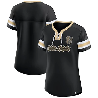 Fanatics Vegas Golden Knights Iconic Athena Lace-Up T-Shirt