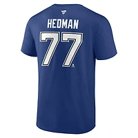 Fanatics Victor Hedman Tampa Bay Lightning Authentic Stack Name  Number T-Shirt
