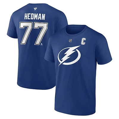 Fanatics Victor Hedman Tampa Bay Lightning Authentic Stack Name  Number T-Shirt