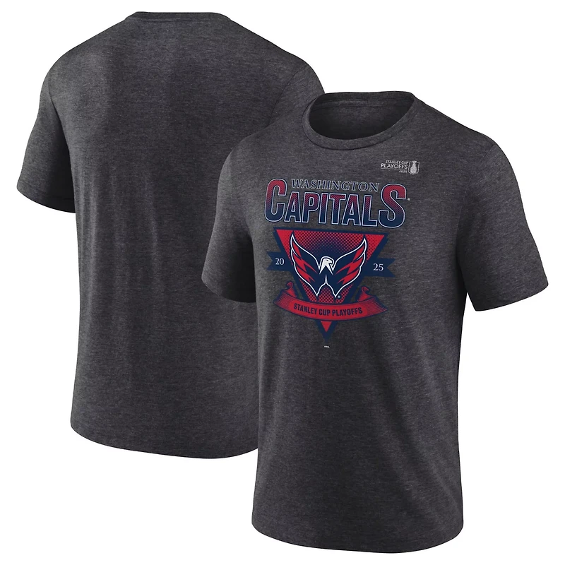 Fanatics Washington Capitals 2025 Stanley Cup Playoffs Crossbar Tri-Blend T-Shirt