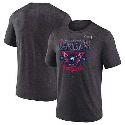 Fanatics Washington Capitals 2025 Stanley Cup Playoffs Crossbar Tri-Blend T-Shirt
