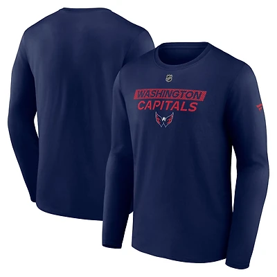 Fanatics Washington Capitals Authentic Pro Core Primary Long Sleeve T-Shirt