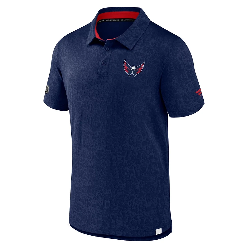 Fanatics Washington Capitals Authentic Pro Jacquard Polo