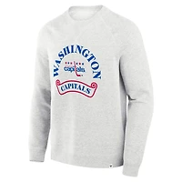 Fanatics Washington Capitals Banner Fleece Raglan Pullover Sweatshirt