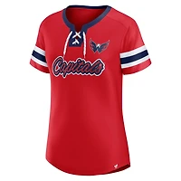 Fanatics Washington Capitals Iconic Athena Lace-Up T-Shirt