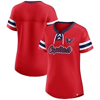 Fanatics Washington Capitals Iconic Athena Lace-Up T-Shirt