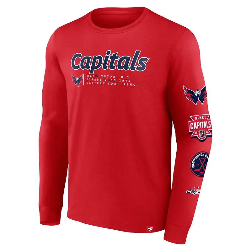 Fanatics Washington Capitals Strike the Goal Long Sleeve T-Shirt
