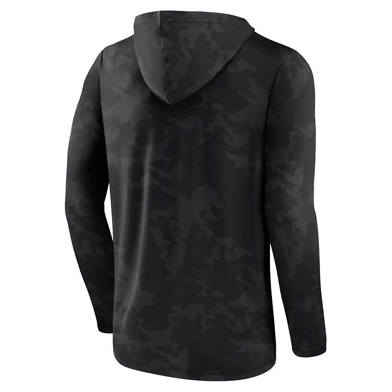 Fanatics Wisconsin Badgers Camo Hoodie Long Sleeve T-Shirt