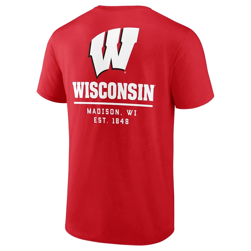 Fanatics Wisconsin Badgers Game Day 2-Hit T-Shirt