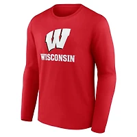 Fanatics Wisconsin Badgers Team Lockup Long Sleeve T-Shirt