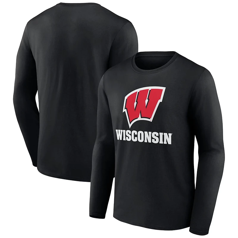 Fanatics Wisconsin Badgers Team Lockup Long Sleeve T-Shirt