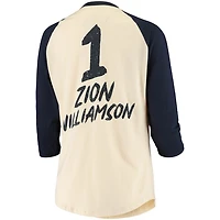 Fanatics Zion Williamson New Orleans Pelicans Raglan 3/4-Sleeve T-Shirt