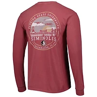 Florida State Seminoles Circle Campus Scene Long Sleeve T-Shirt