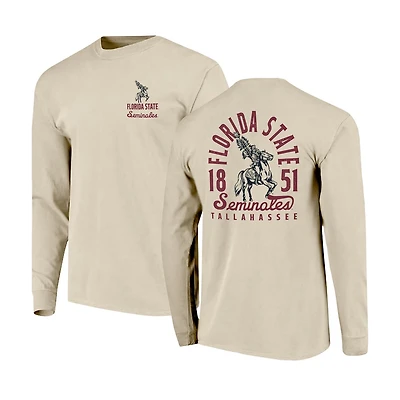 Florida State Seminoles Comfort Colors Mascot Overlay Long Sleeve T-Shirt
