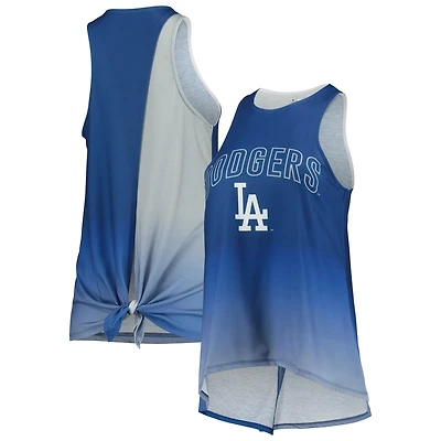 FOCO Los Angeles Dodgers Gradient Tie-Back Racerback Tank Top
