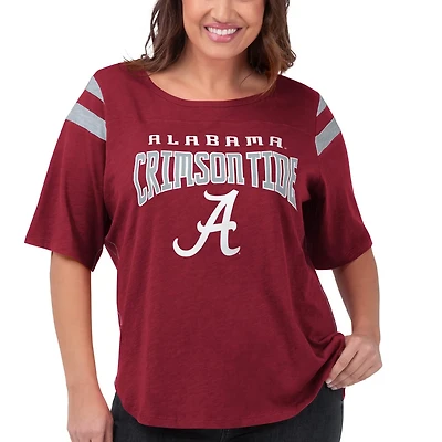 G-III 4Her by Carl Banks Alabama Tide Plus Size Linebacker Half-Sleeve T-Shirt