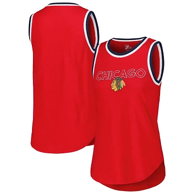 G-III 4Her by Carl Banks Chicago Blackhawks Strategy Tank Top