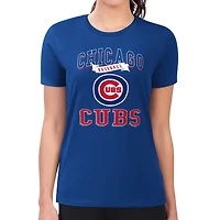 G-III 4Her by Carl Banks Chicago Cubs Super-Slim Fit Lightweight Team Logo Graphic T-Shirt