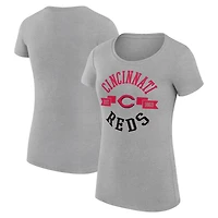 G-III 4Her by Carl Banks Cincinnati Reds Super-Slim Fit Lightweight City Graphic T-Shirt