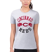 G-III 4Her by Carl Banks Cincinnati Reds Super-Slim Fit Lightweight City Graphic T-Shirt
