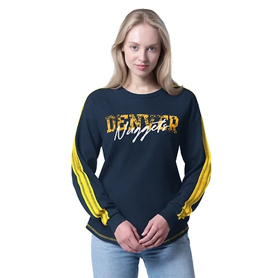 G-III 4Her by Carl Banks Denver Nuggets Advantage Tri-Blend Long Sleeve T-Shirt